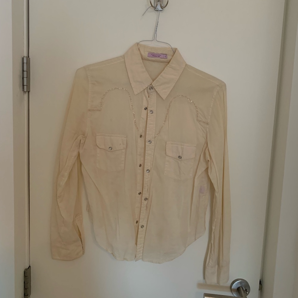 Calypso shirt with beading detail